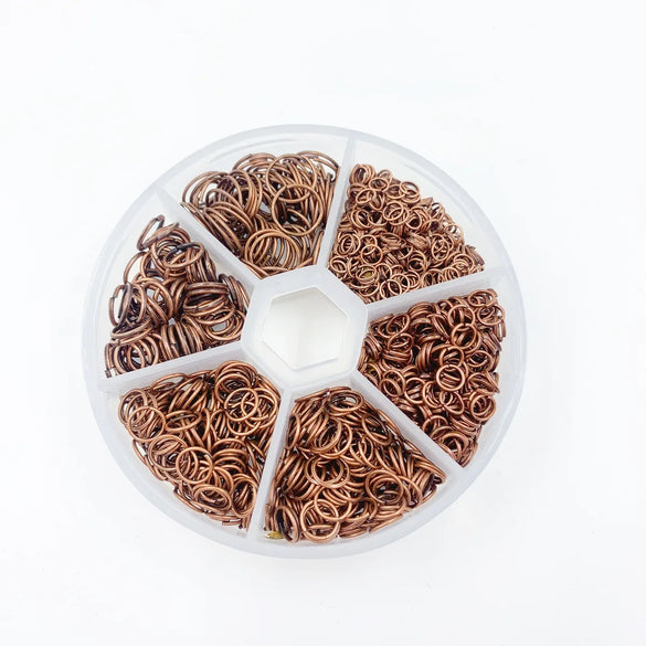1 Box Iron Geometric Open Jump Rings