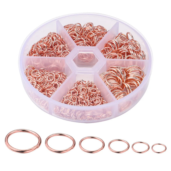 1 Box Iron Geometric Open Jump Rings