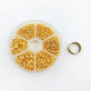 1 Box Iron Geometric Open Jump Rings