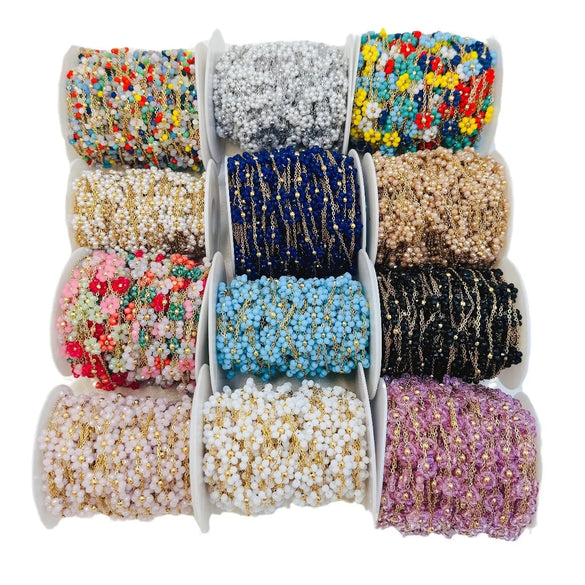 1 M 304 Stainless Steel Beaded Cable Chain 1 M Jewelry Accessories Chain