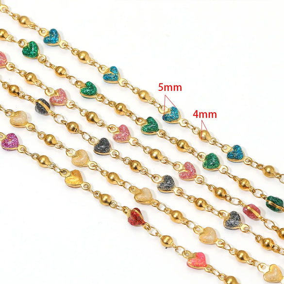 1 M 304 Stainless Steel Diameter 4mm Diameter 5mm Jewelry Accessories Chain