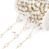 1 M 304 Stainless Steel Imitation Pearl 8*13mm Jewelry Accessories Chain