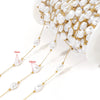 1 M 304 Stainless Steel Imitation Pearl 8*13mm Jewelry Accessories Chain
