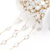 1 M 304 Stainless Steel Imitation Pearl 8*13mm Jewelry Accessories Chain