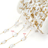 1 M 304 Stainless Steel Imitation Pearl 8*13mm Jewelry Accessories Chain