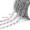 1 M Per Pack 304 Stainless Steel 18K Gold Plated 7 * 17mm Jewelry Accessories Chain