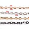 1 Pack = 5 M 304 Stainless Steel Jewelry Accessories Chain