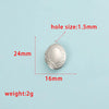 1 Pair 304 Stainless Steel Solid Color Beads
