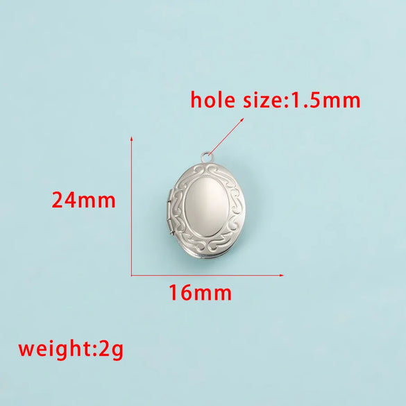 1 Pair 304 Stainless Steel Solid Color Beads