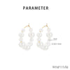 1 Pair Baroque Style Modern Style Geometric 304 Stainless Steel Shell 18K Gold Plated Earrings
