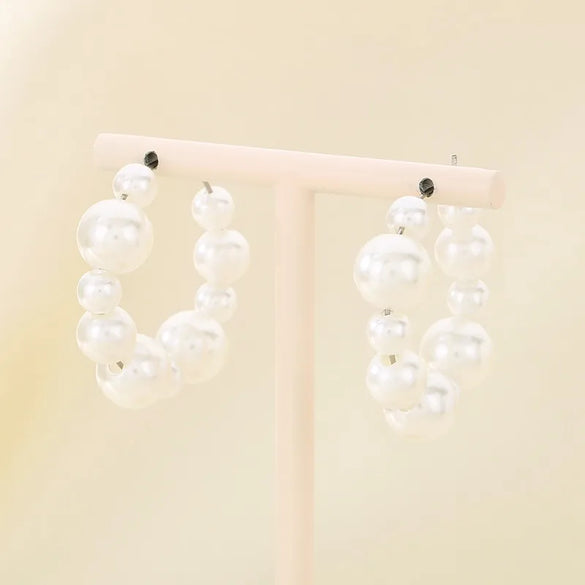 1 Pair Baroque Style Modern Style Geometric 304 Stainless Steel Shell 18K Gold Plated Earrings