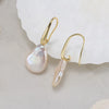 1 Pair Baroque Style Sweet Simple Style Geometric Plating Inlay Freshwater Pearl Sterling Silver Freshwater Pearl Drop Earrings