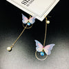 1 Pair Basic Butterfly Plating Alloy Drop Earrings