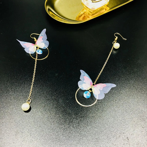 1 Pair Basic Butterfly Plating Alloy Drop Earrings