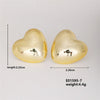 1 Pair Basic Classic Style Geometric Star Heart Shape Irregular Ccp K Gold Plated Ear Studs