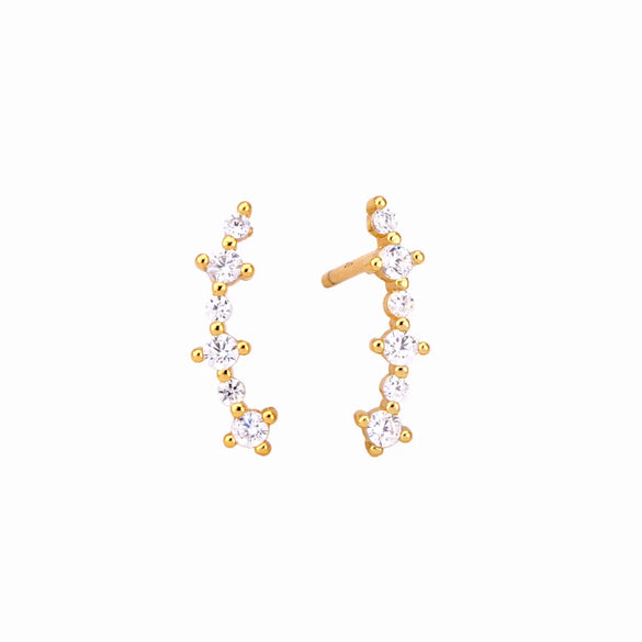 1 Pair Basic Classic Style Geometric Sterling Silver Ear Studs