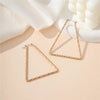 1 Pair Basic Exaggerated Classic Style Geometric Trapezoid Iron Drop Earrings