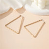 1 Pair Basic Exaggerated Classic Style Geometric Trapezoid Iron Drop Earrings