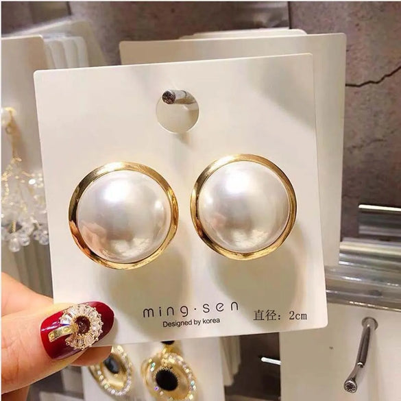 1 Pair Basic Geometric Plating Metal Earrings