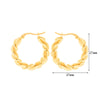 1 Pair Basic Simple Style Classic Style U Shape Geometric Round Plating Titanium Steel Earrings
