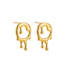 1 Pair Basic Simple Style Classic Style Water Droplets Copper Ear Studs