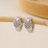 1 Pair Basic Simple Style Geometric Inlay Copper Zircon Earrings