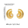 1 Pair Basic Tropical Simple Style Starfish Conch Mermaid Plating 304 Stainless Steel Ear Studs