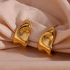 1 Pair Basic Vintage Style Classic Style Irregular Stainless Steel Plating 18k Gold Plated Drop Earrings