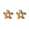 1 Pair Beach Starfish Inlay 304 Stainless Steel Pearl Ear Studs