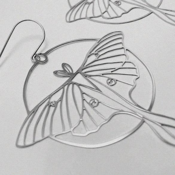 1 Pair Casual Bohemian Moth Plating Hollow Out Metal Drop Earrings