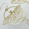 1 Pair Casual Bohemian Moth Plating Hollow Out Metal Drop Earrings