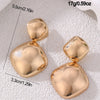 1 Pair Casual Classic Style Cool Style Oval Water Droplets Heart Shape Alloy Ear Studs