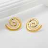 1 Pair Casual Exaggerated Simple Style Solid Color Alloy Ear Studs