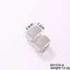 1 Pair Casual Glam Shiny Color Block Plating Inlay Copper Zircon K Gold Plated Rhodium Plated Earrings