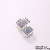 1 Pair Casual Glam Shiny Color Block Plating Inlay Copper Zircon K Gold Plated Rhodium Plated Earrings
