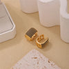 1 Pair Casual Glam Shiny Color Block Plating Inlay Copper Zircon K Gold Plated Rhodium Plated Earrings
