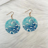 1 Pair Casual Hawaiian Marine Style Geometric Sea Wave Arylic Drop Earrings