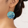1 Pair Casual Hawaiian Marine Style Geometric Sea Wave Arylic Drop Earrings