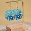 1 Pair Casual Hawaiian Marine Style Geometric Sea Wave Arylic Drop Earrings