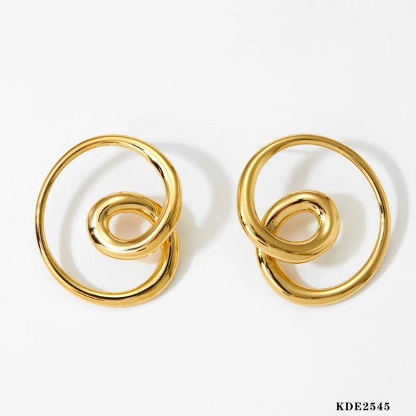 1 Pair Casual Irregular Plating 316 Stainless Steel  16K Gold Plated White Gold Plated Gold Plated Ear Studs