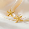 1 Pair Casual Simple Style Classic Style Starfish 304 Stainless Steel Ear Studs