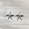 1 Pair Casual Simple Style Classic Style Starfish 304 Stainless Steel Ear Studs