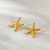 1 Pair Casual Simple Style Classic Style Starfish 304 Stainless Steel Ear Studs