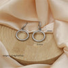 1 Pair Casual Simple Style Commute Round Polishing 304 Stainless Steel 18K Gold Plated Drop Earrings