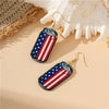 1 Pair Casual Simple Style National Flag Bottle Wood Drop Earrings