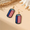 1 Pair Casual Simple Style National Flag Bottle Wood Drop Earrings