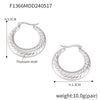 1 Pair Casual Simple Style Round 304 Stainless Steel 18K Gold Plated Earrings