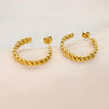 1 Pair Casual Simple Style Solid Color 304 Stainless Steel 18K Gold Plated Ear Studs