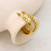 1 Pair Casual Simple Style Solid Color 304 Stainless Steel 18K Gold Plated Ear Studs