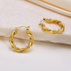 1 Pair Casual Solid Color 304 Stainless Steel Earrings